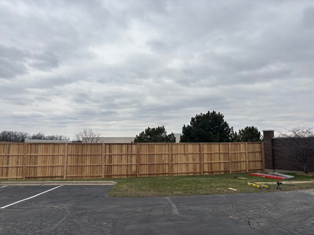 Cedar Fence Installation