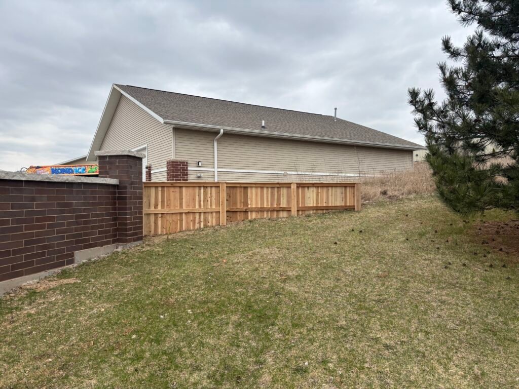 Cedar Fence Installation