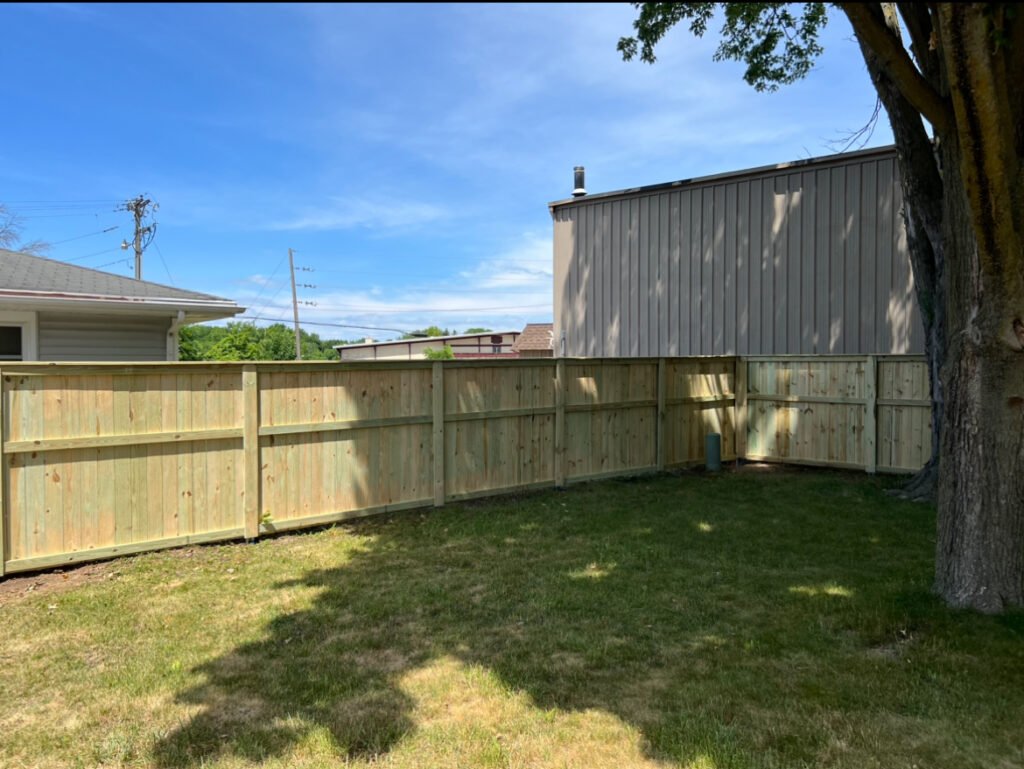 Cedar Fence Installation