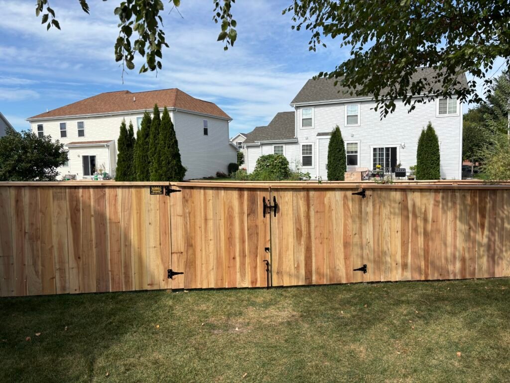 Cedar Fence Installation